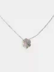 Цепочка с кулоном "Снежинка", серебрянная, 925 проба