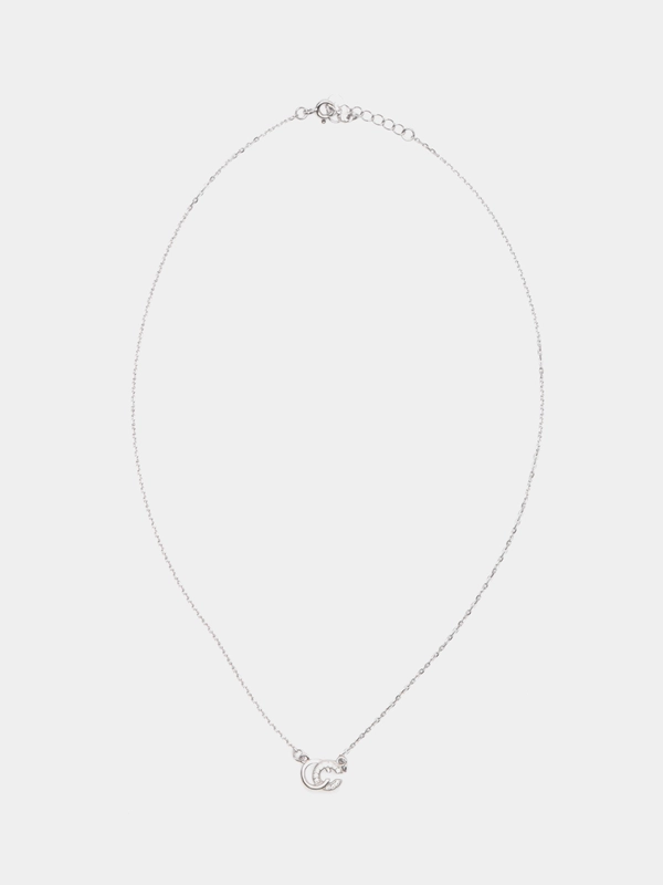 Цепочка с кулоном, серебряная, проба 925s