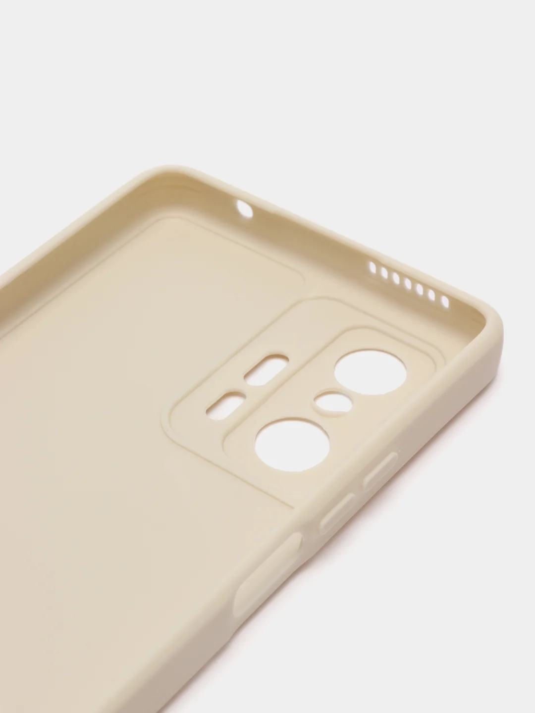 Молочный чехол для Xiaomi Mi 11T и 11T Pro (Сяоми Ми 11Т, 11Т Про), матовый, силиконовый