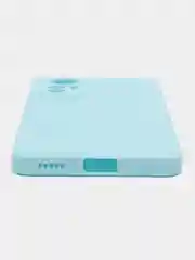 Голубой силиконовый чехол для Xiaomi 12 Lite (Сяоми 12 Лайт), прозрачный