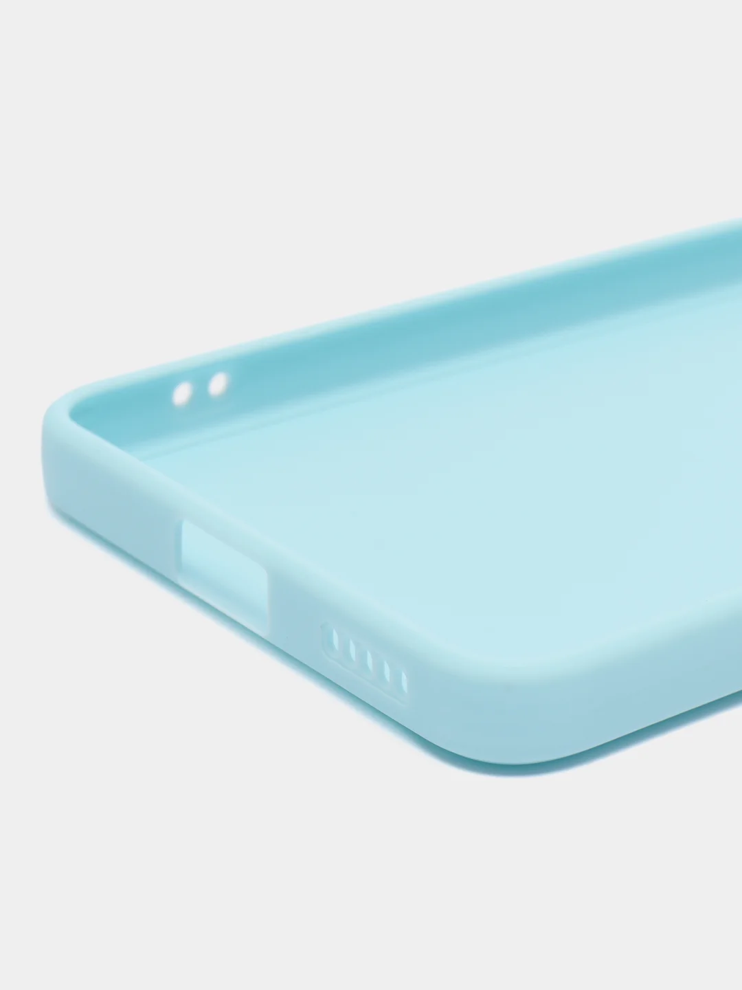 Голубой силиконовый чехол для Xiaomi 12 Lite (Сяоми 12 Лайт), прозрачный