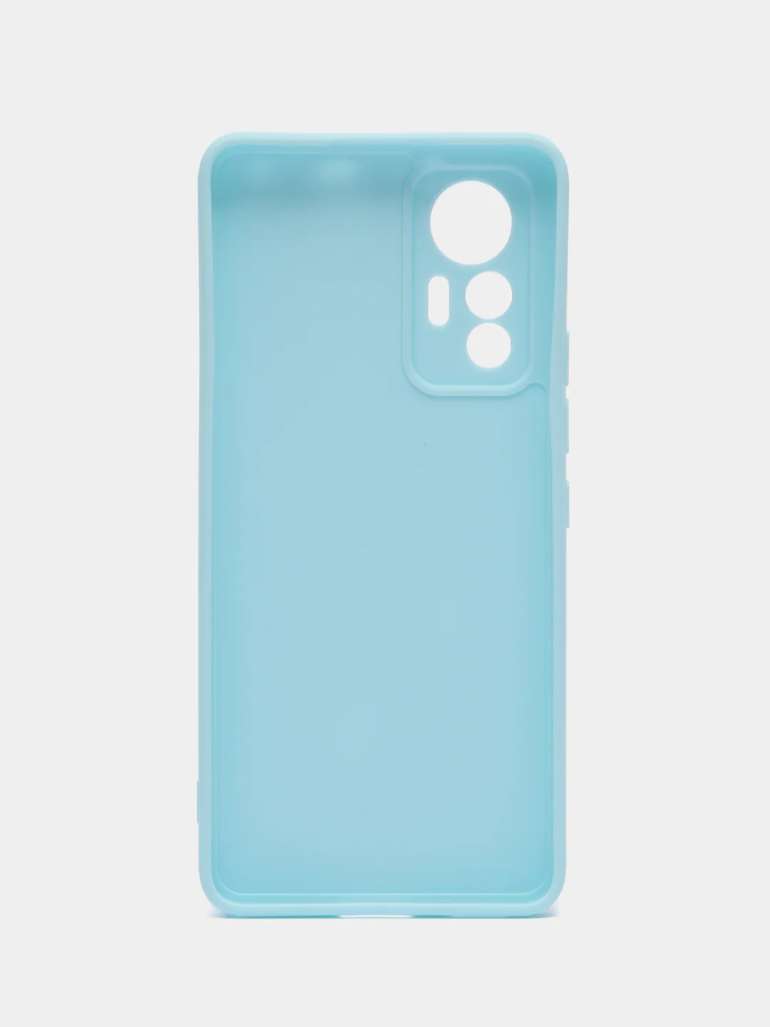 Голубой силиконовый чехол для Xiaomi 12 Lite (Сяоми 12 Лайт), прозрачный