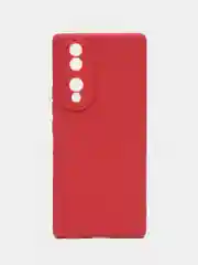 Коралловый силиконовый чехол для Honor 70 (Хонор 70) прозрачный
