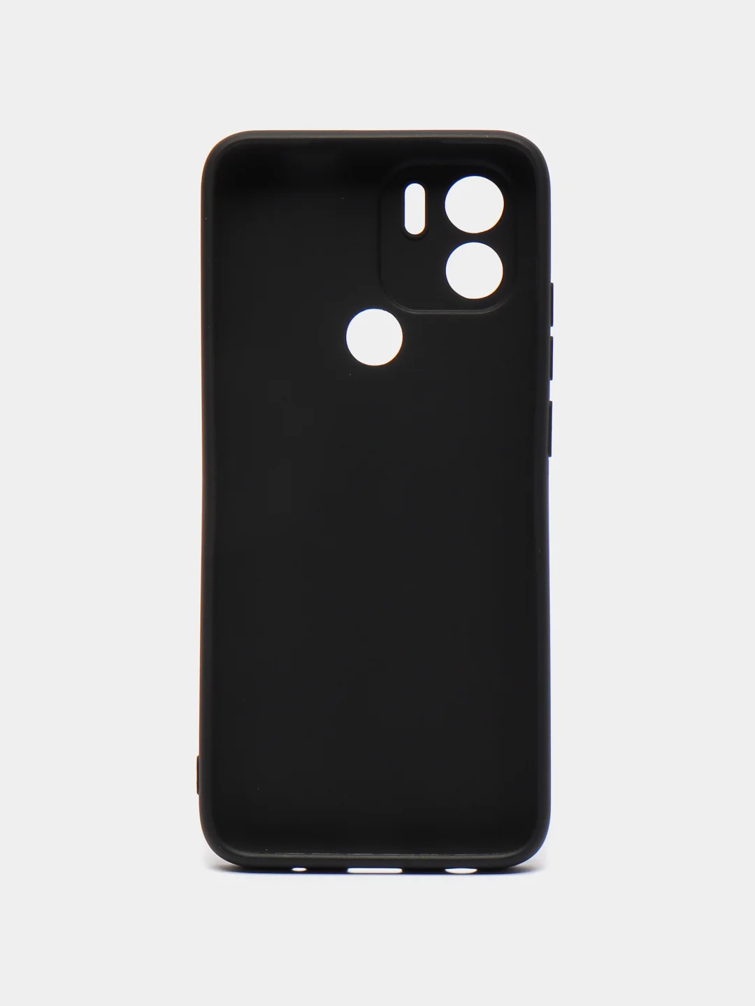 Чехол силиконовый для Xiaomi Redmi A1+ / A1 Plus, черный, матовый, с защитой камеры