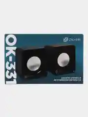 Черный колонки компьютерные Oklick OK-331 2.0, 6 Вт