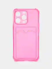 Фуксия чехол для iPhone 13 Pro, с карманом для карт