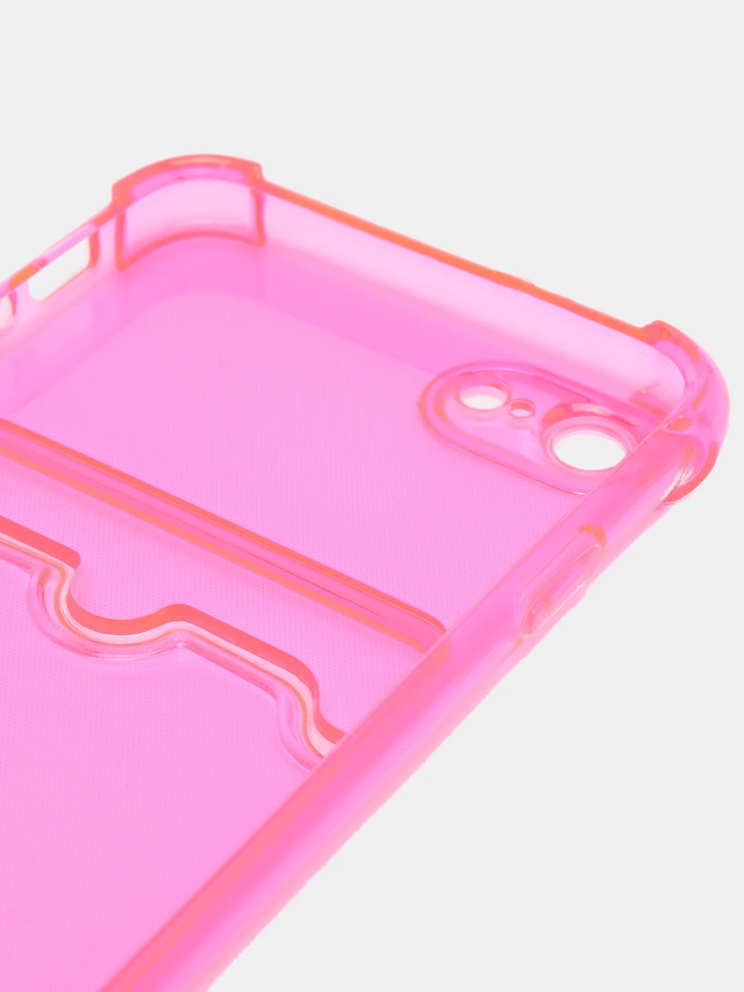 Фуксия чехол для iPhone 7, 8, SE 2020, с карманом для карт
