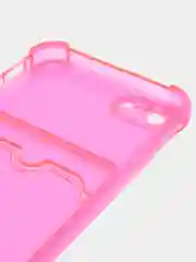 Фуксия чехол для iPhone 7, 8, SE 2020, с карманом для карт