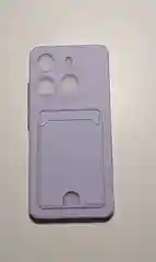 Синий чехол TECNO SPARK GO 2023 / TECNO POP 7 / TECNO POP 7 PRO с защитой камеры и карманом