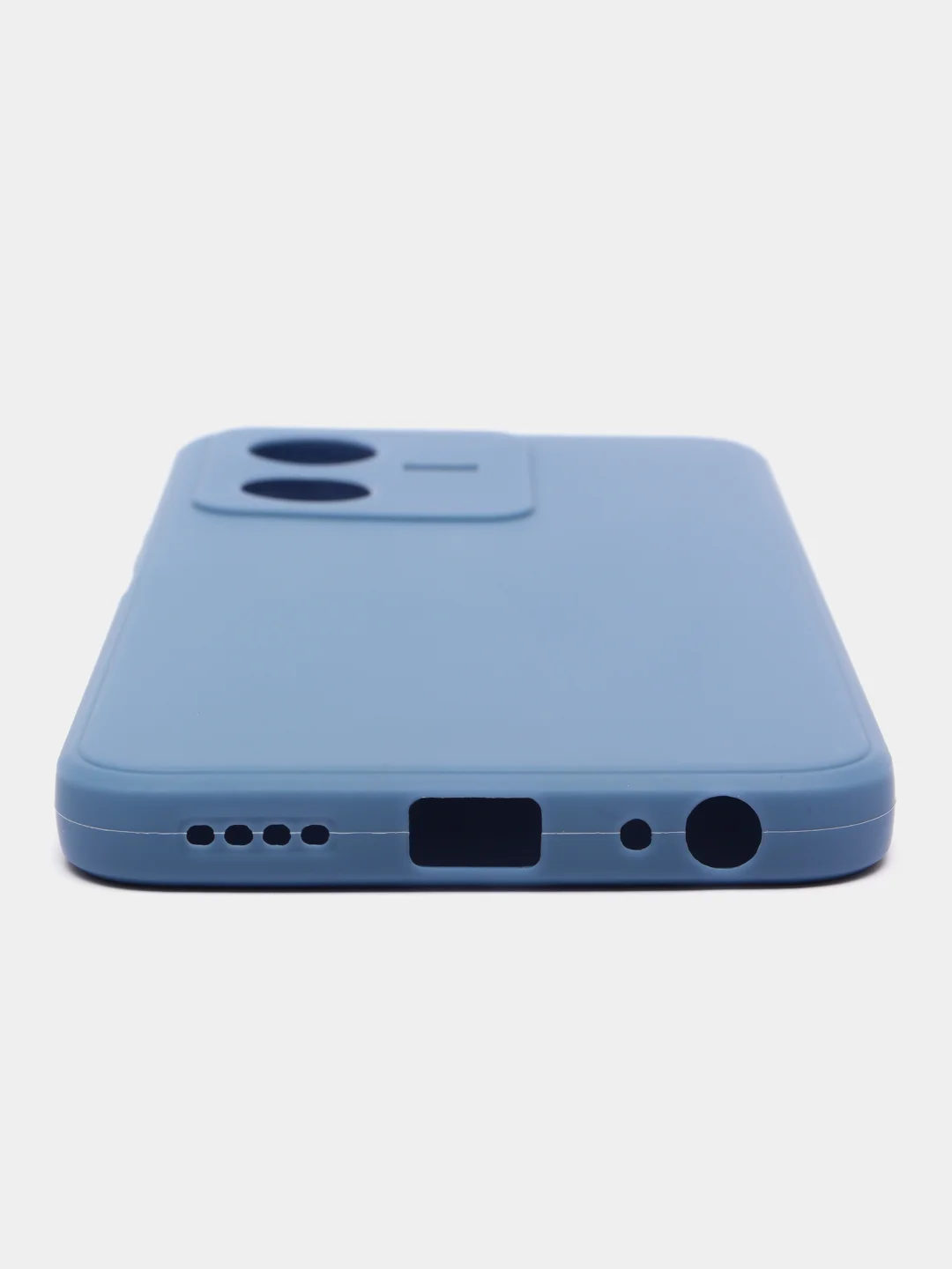 Синий меланж чехол для Vivo Y22 (Виво у22), прозрачный, силиконовый