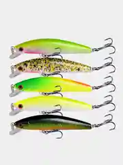 Рыболовный воблер "Минноу" (Minnow), 8 см, 8 г, 5 цветов