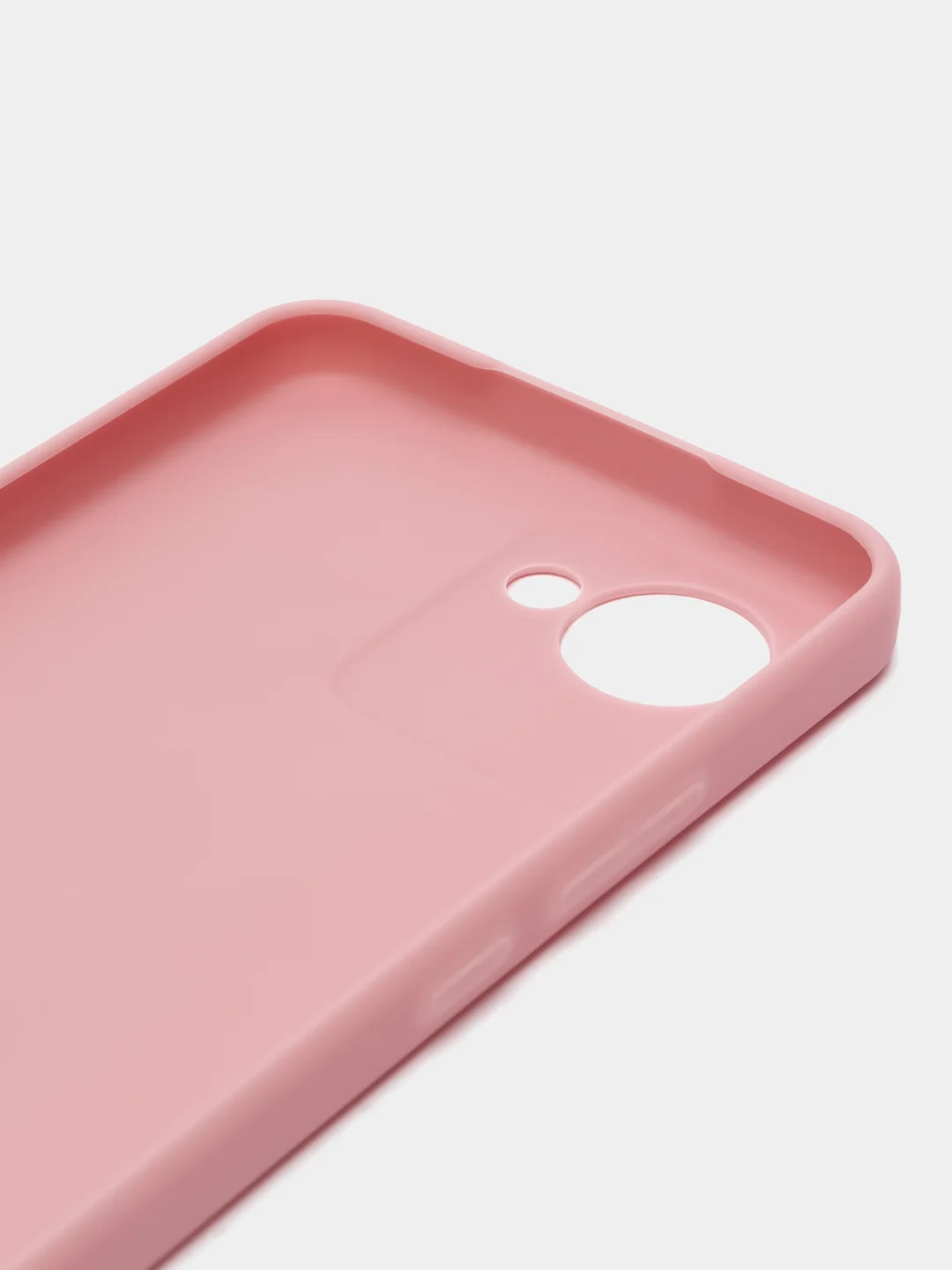 Кораллово-розовый чехол для Realme C30 / C30S / Narzo 50i PRIME / Реалми силиконовый, матовый, прозрачный