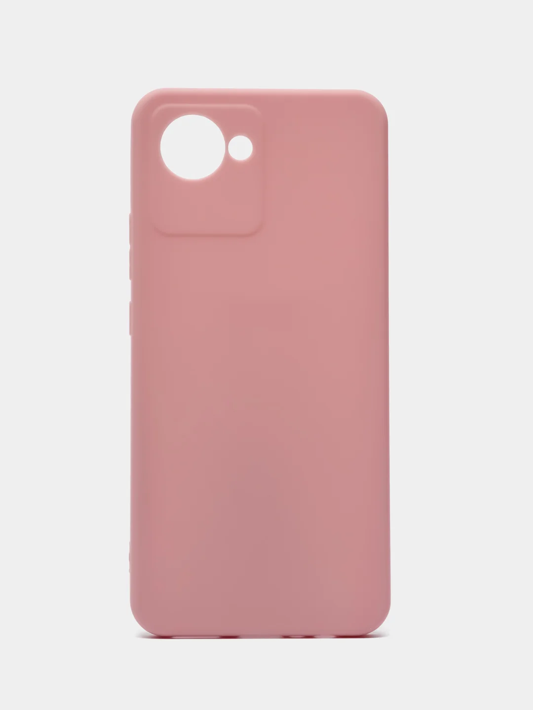 Кораллово-розовый чехол для Realme C30 / C30S / Narzo 50i PRIME / Реалми силиконовый, матовый, прозрачный
