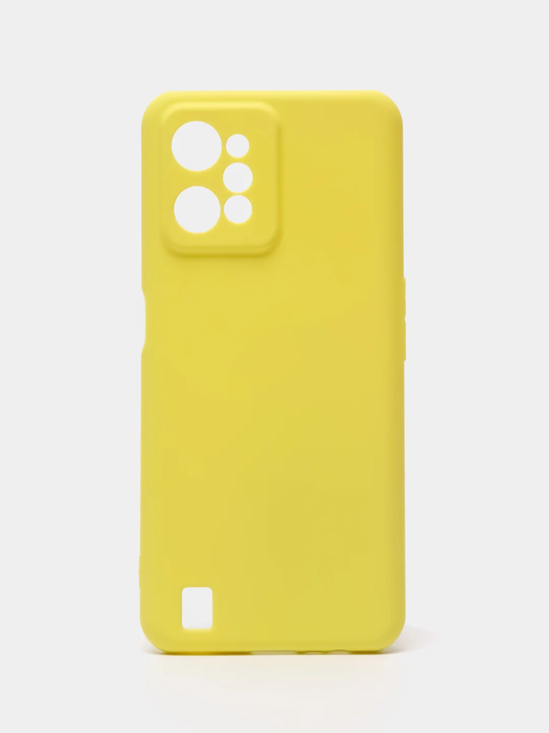 Лимонный чехол для Realme C31 (Реалми С31), силиконовый, матовый
