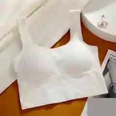 Белый топ женский базовый, кроп топ, майка