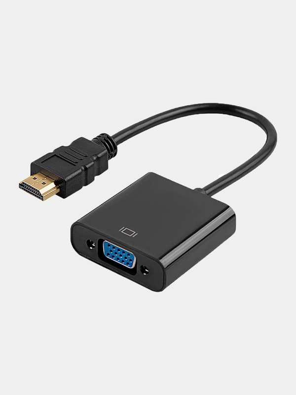 Переходник-адаптер из HDMI в VGA, с аудиовыходом и без