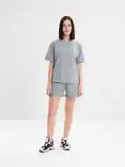 Серый меланж спортивный костюм женский