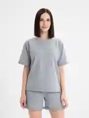 Серый меланж спортивный костюм женский