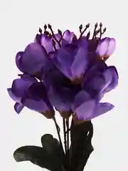 Фиолетовый искусственные цветы, большой букет: крокусы, колокольчики, подснежники