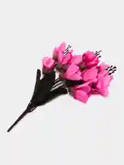 Тёмно-розовый искусственные цветы, большой букет: крокусы, колокольчики, подснежники