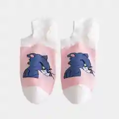 Карамельный носки женские "Том и джерри", хлопковые, короткие