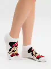 Белый носки короткие женские "Дисней"