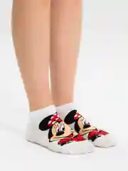 Белый носки короткие женские "Дисней"