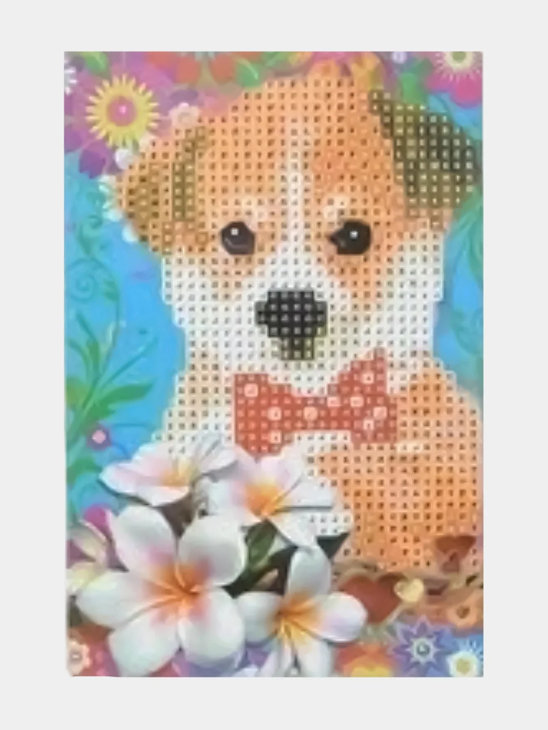 Кораллово-розовый алмазная мозаика по номерам для детей, 10*15, 15*20 см