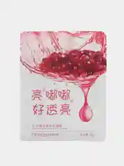 Красный тканевая маска для лица, с черникой, медом, гиалуроновой кислотой, 6 видов