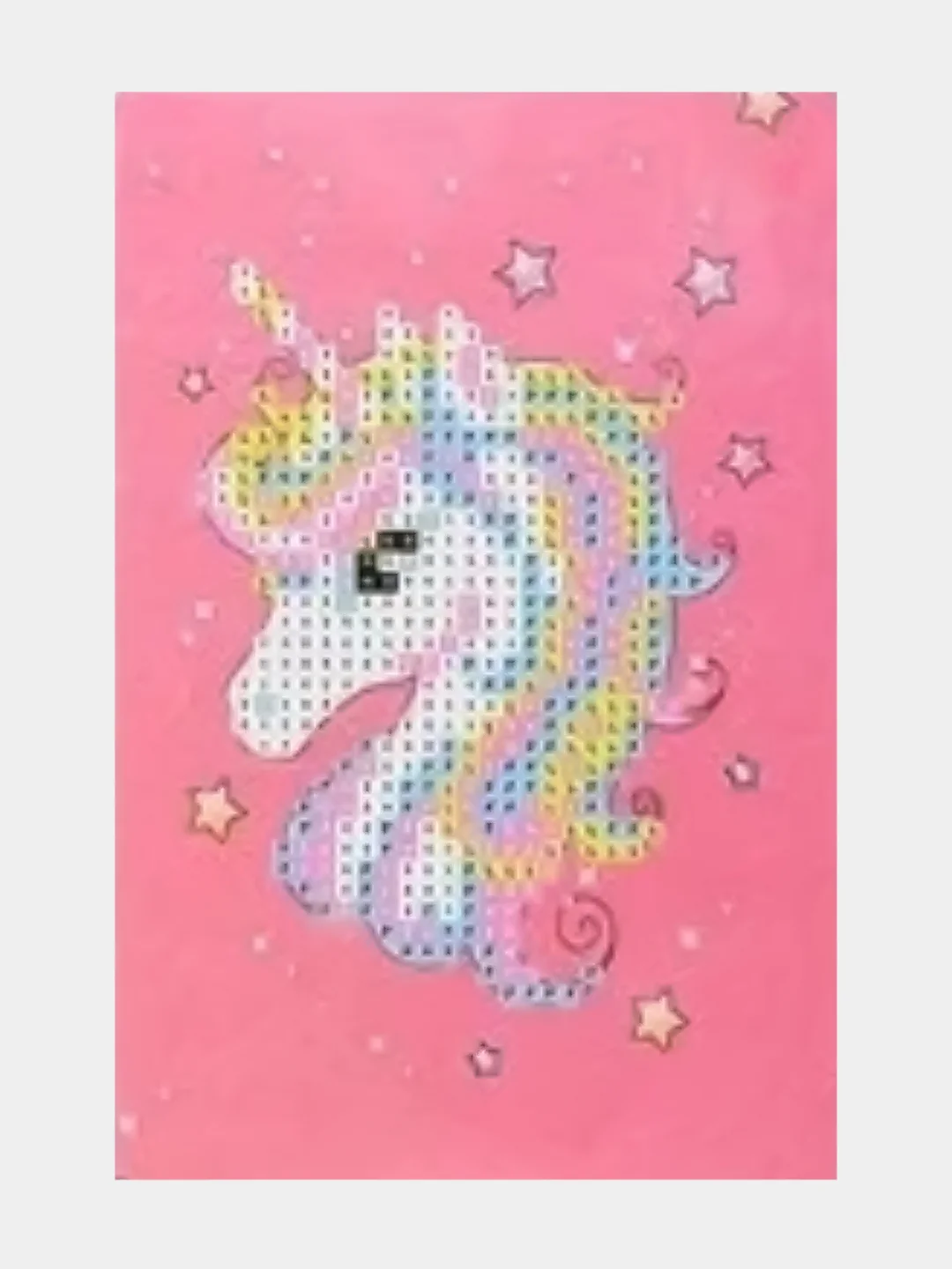 Коралловый меланж алмазная мозаика по номерам для детей, 10*15, 15*20 см