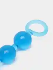 Голубой анальные бусы