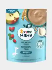 Каша детская ФрутоНяня с 6 месяцев, пшеничная с яблоком, земляникой, молочная, сухая, 200 г