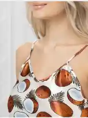 Пижамный женский комплект: шорты и майка, шелк