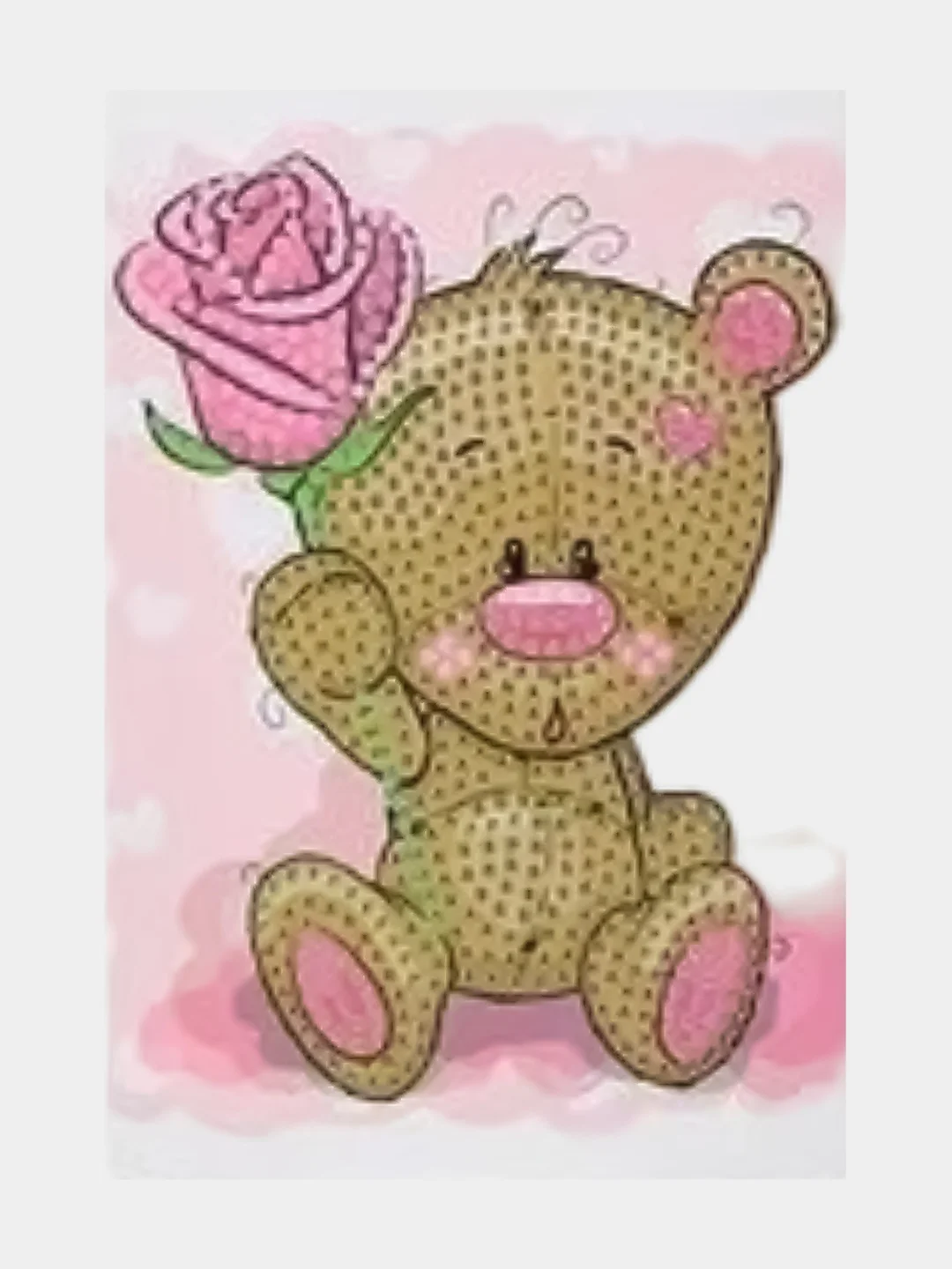 Конфетный алмазная мозаика по номерам для детей, 10*15, 15*20 см