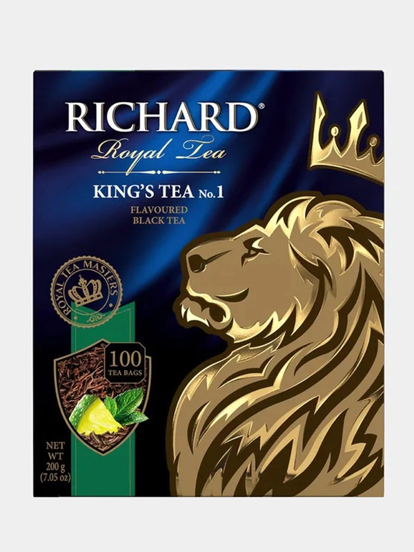 Чай в пакетиках Richard King's Tea №1 черный ароматизированный 100 пакетиков