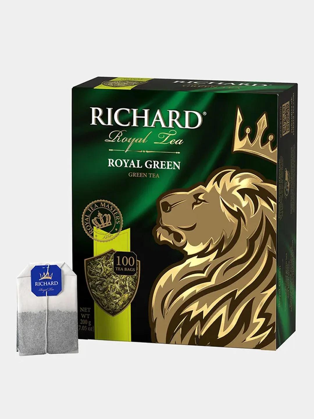 Чай в пакетиках Richard Royal Green зелёный 100 пакетиков