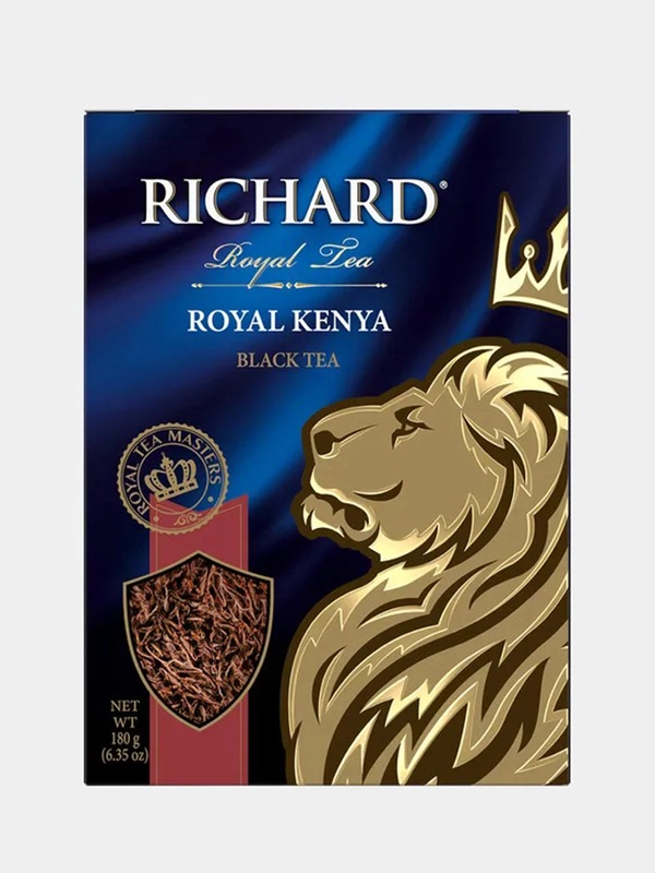 Чай крупнолистовой Richard Royal Kenya черный 180 г