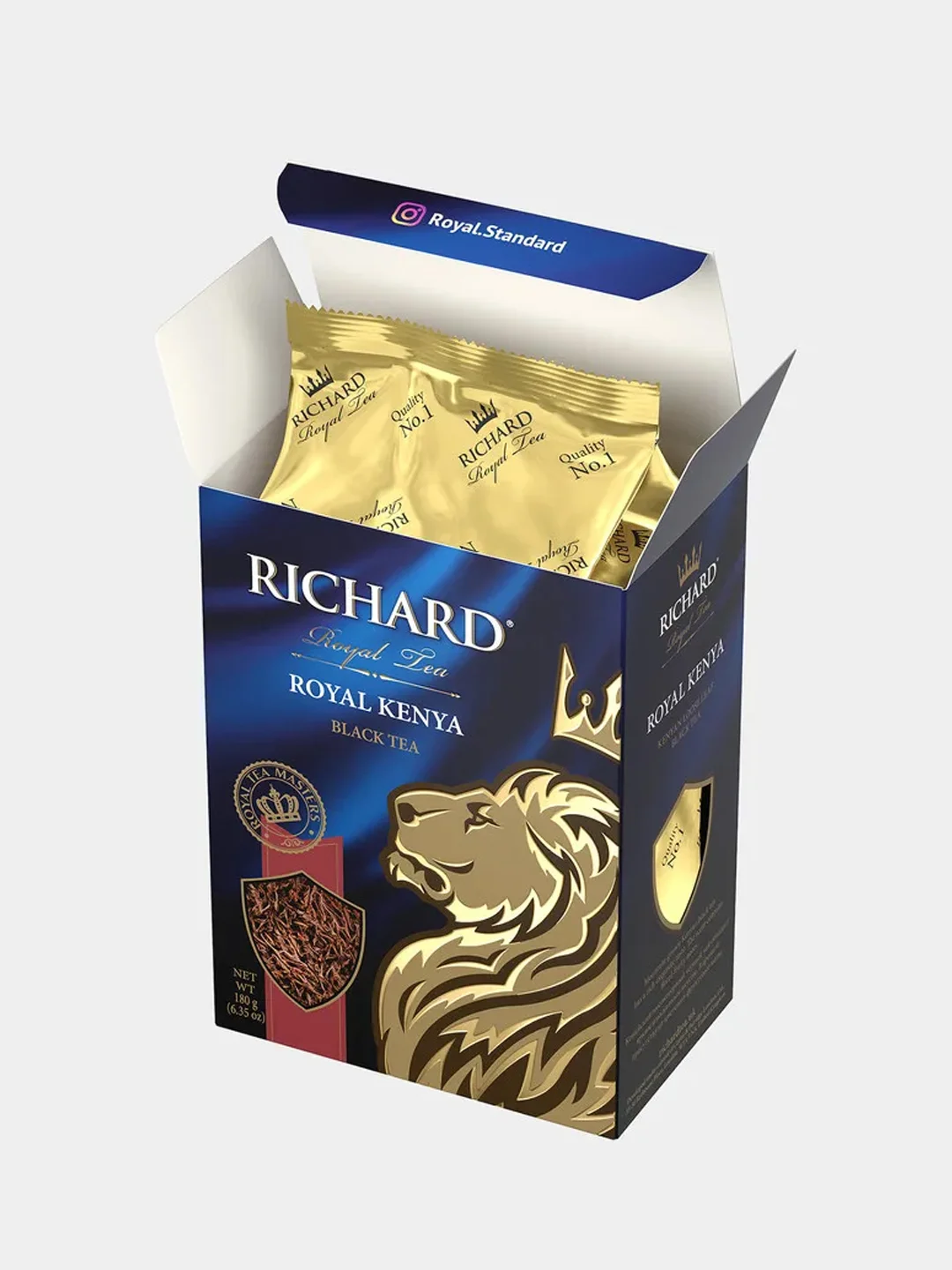 Чай крупнолистовой Richard Royal Kenya черный 180 г