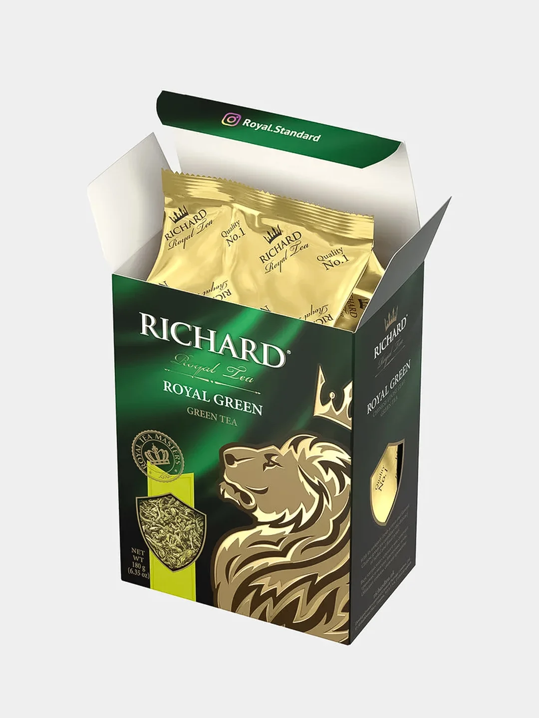 Чай листовой Richard Royal Green зелёный 180 г