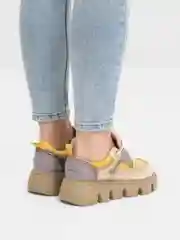 Желтый кроссовки женские