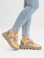 Желтый кроссовки женские