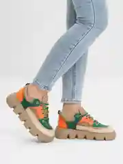 Зеленый кроссовки женские