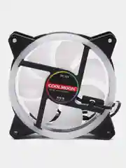 Разноцветный корпусной вентилятор Coolmoon для компьютера, с подсветкой, 120 мм