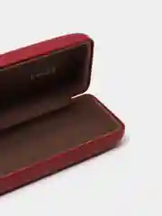 Бордовый футляр для очков