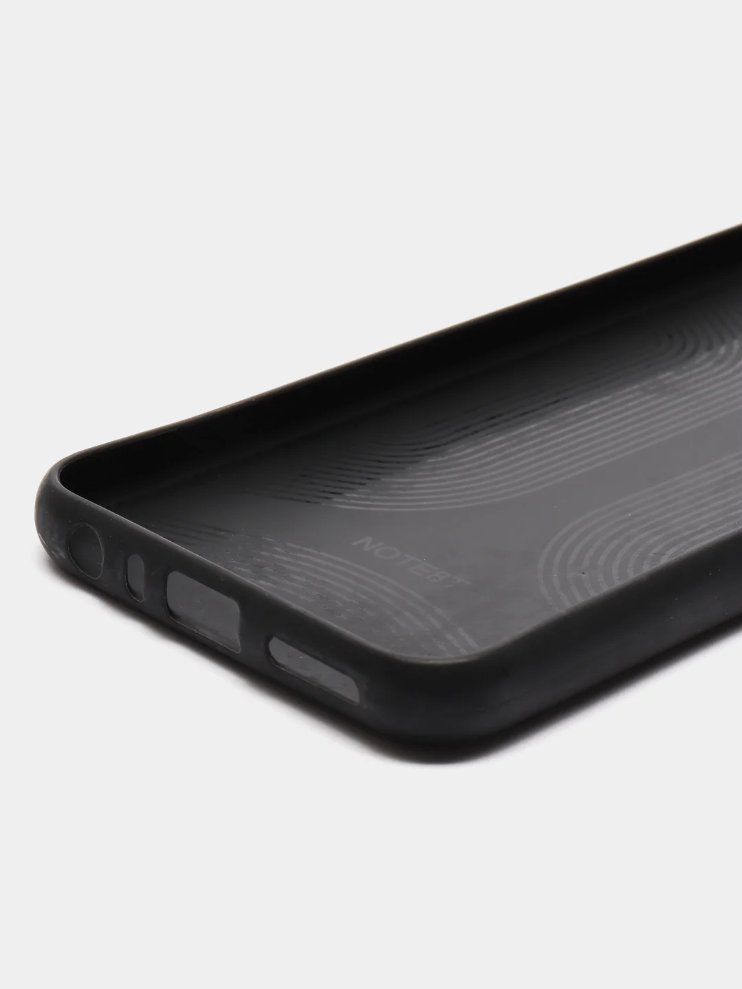 Черный чехол для Xiaomi Note 8T, со вставкой под кожу