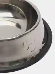 Миска для кошек металлическая, с резинкой