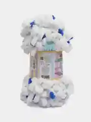 Синий пряжа Alize Puffy Color, петельки большие, 100 г, 9 м