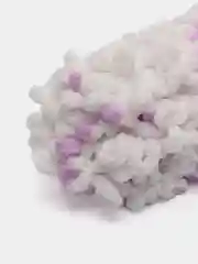 Слоновая кость пряжа Alize Puffy Color, петельки большие, 100 г, 9 м
