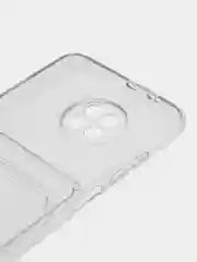 Прозрачный чехол на Xiaomi Redmi Note 9T / Note 9 5G, прозрачный, силиконовый, с карманом для карт