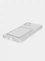 Прозрачный чехол с карманом для карт на Xiaomi Mi POCO M3, прозрачный, силиконовый